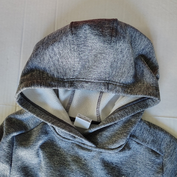 Nike Therma-Fit Hoodie Gray Youth Size XL Sweatshirt Thumb Holes Stain Repel - Picture 9 of 16